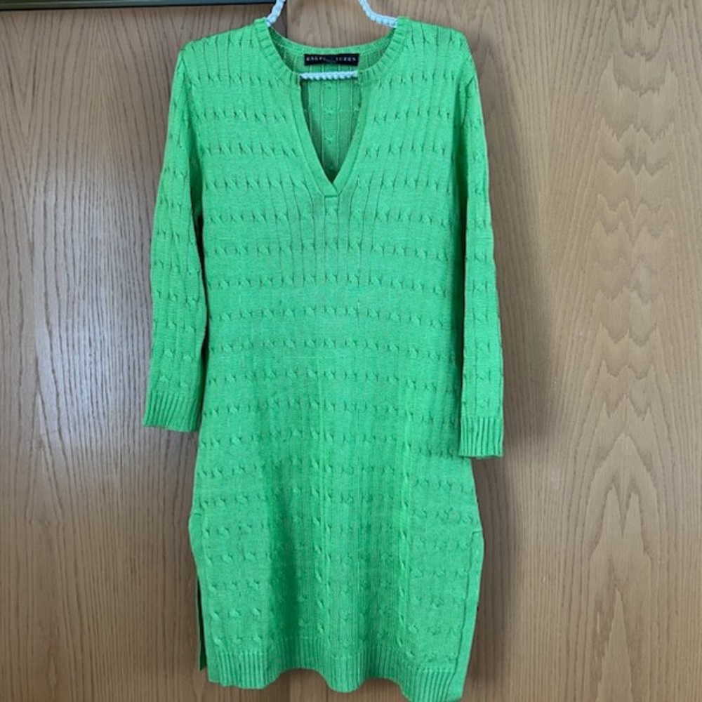 Ralph Lauren Green Knit Dress